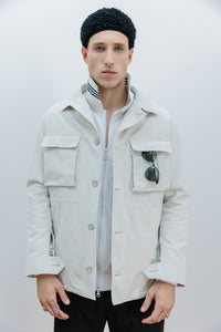 Camisaco Dami Gris Hueso - Frente