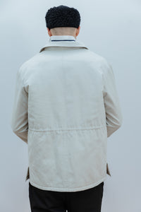 Camisaco Dami Gris Hueso - Detrás