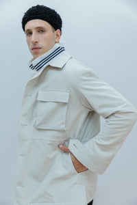 Camisaco Dami Gris Hueso - Lateral