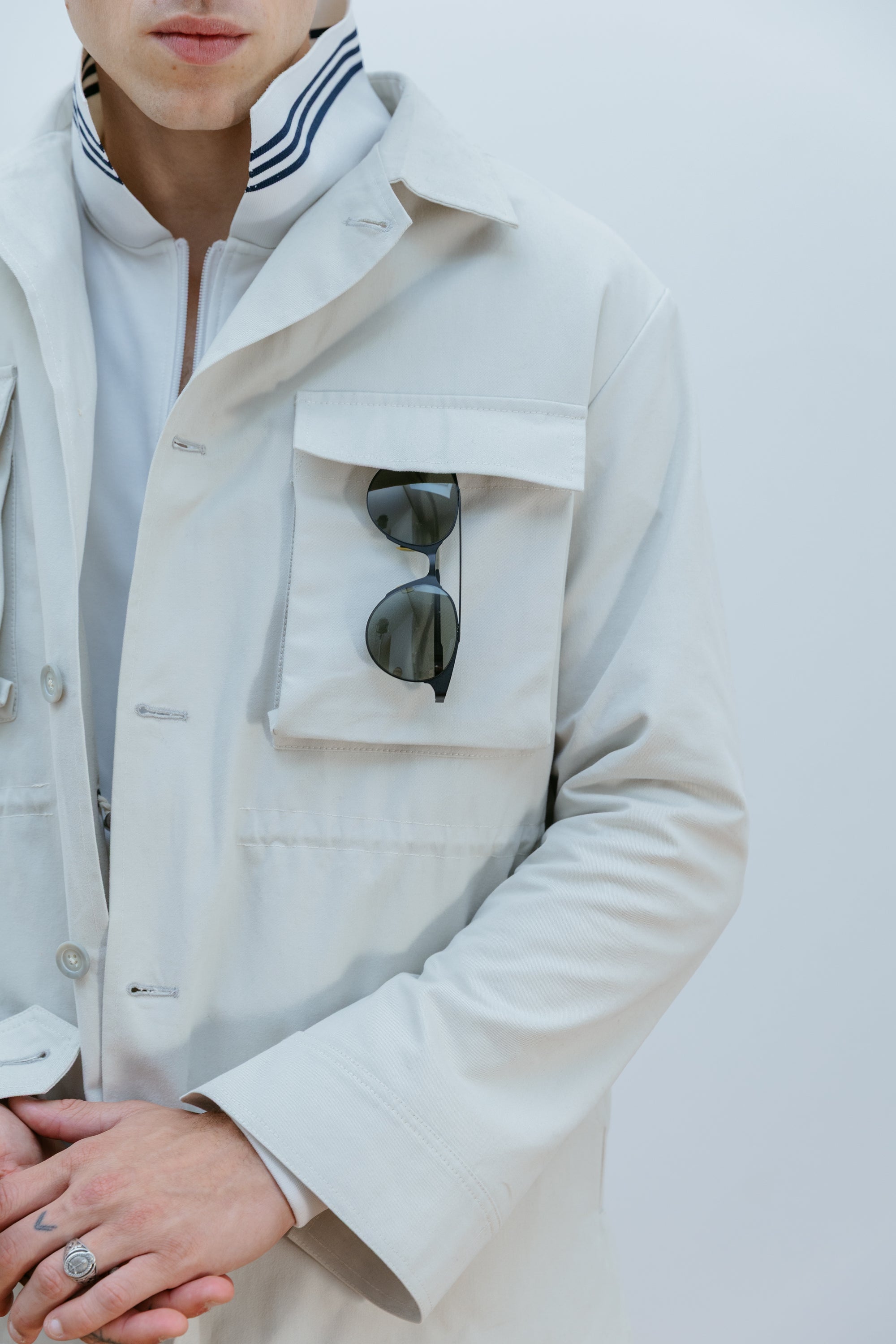 Camisaco Dami Gris Hueso - Inside