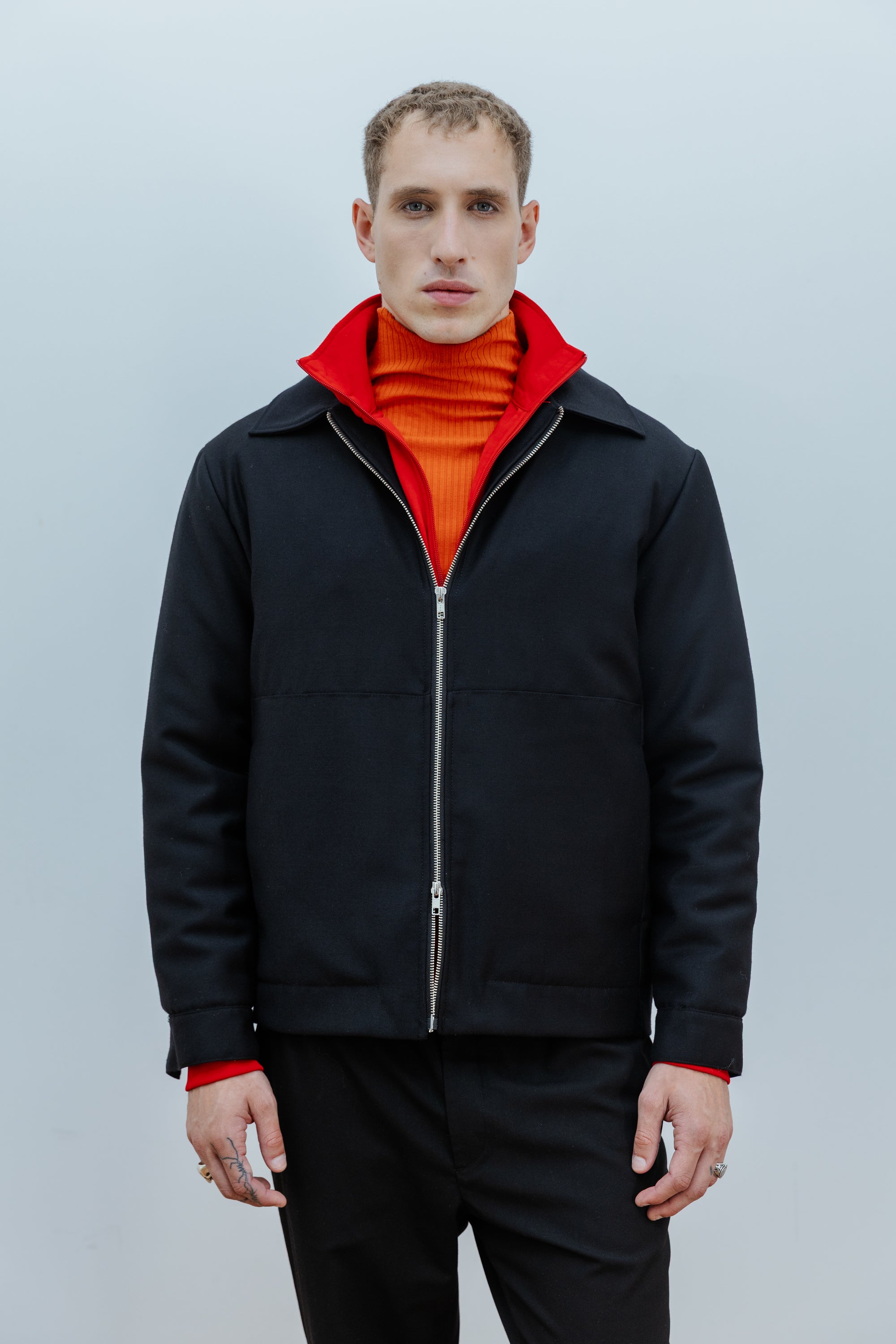 Campera Luca Negro - Frente