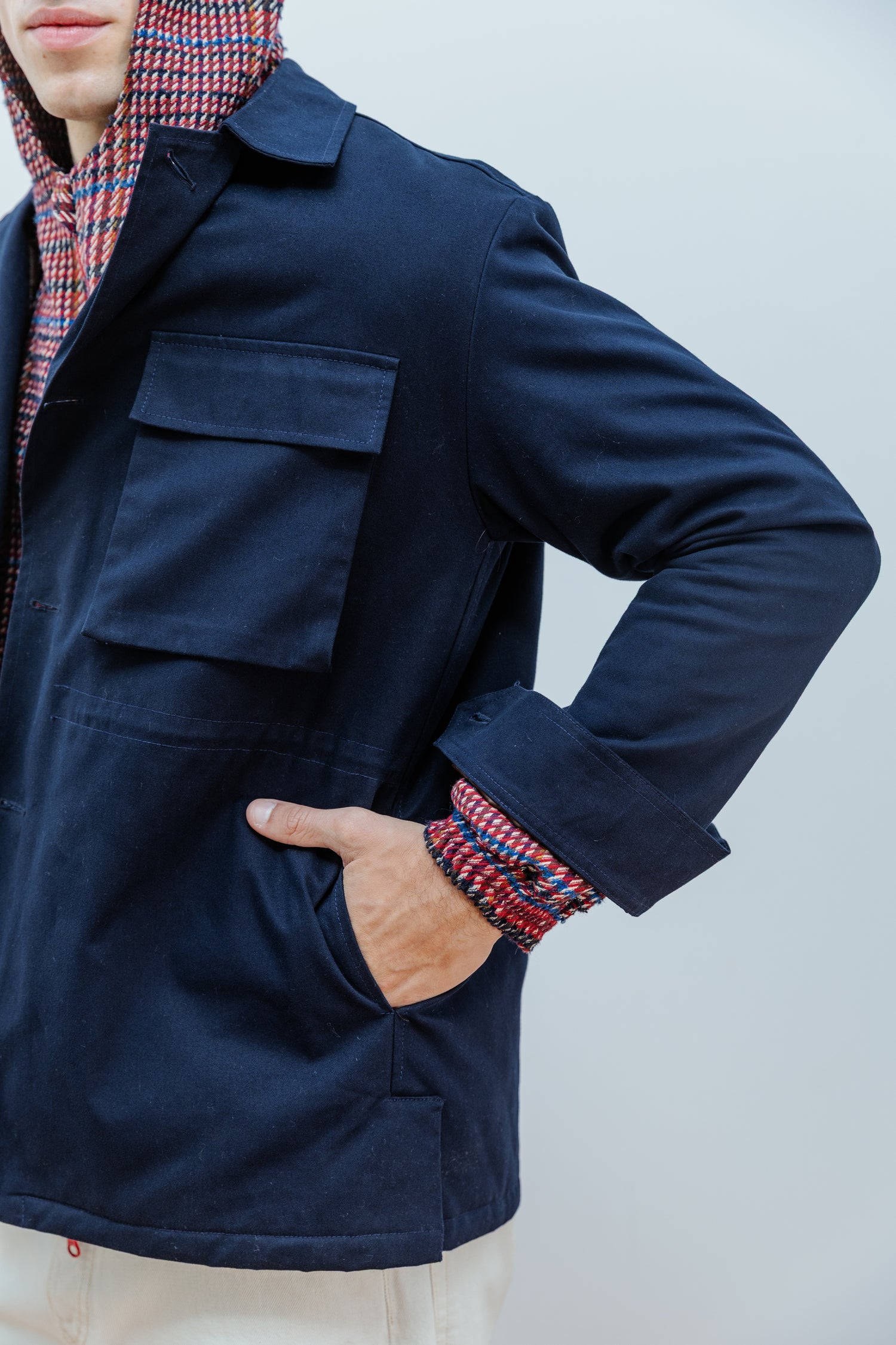 Camisaco Dami Azul Marino - Detalle 2